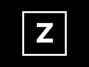 Logotipo en positivo de Zona Cero